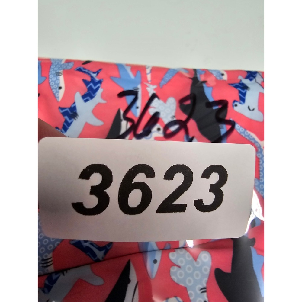 Member's Mark Mens Resort Swim Trunks Pink Poly Blend Shark Casual Size Large - Picture 5 of 5